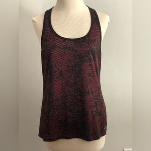 Champion C9 Duo Dry Black Red Athletic Yoga Tank Top Racer Back Size S